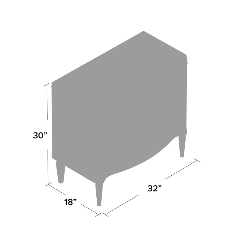 Caracole Classics Next To Me 3 Drawer Nightstand & Reviews Perigold